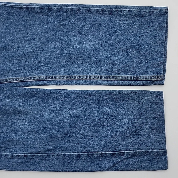 Levi's 505 Men's Blue Wash Denim Jeans Straight Leg Size 36 - Picture 10 of 13